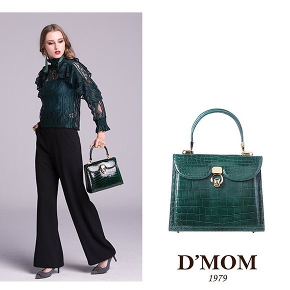 Pre-Order D’MOM HebillaNile CrocodileBelly handbag - Picture 7 of 8